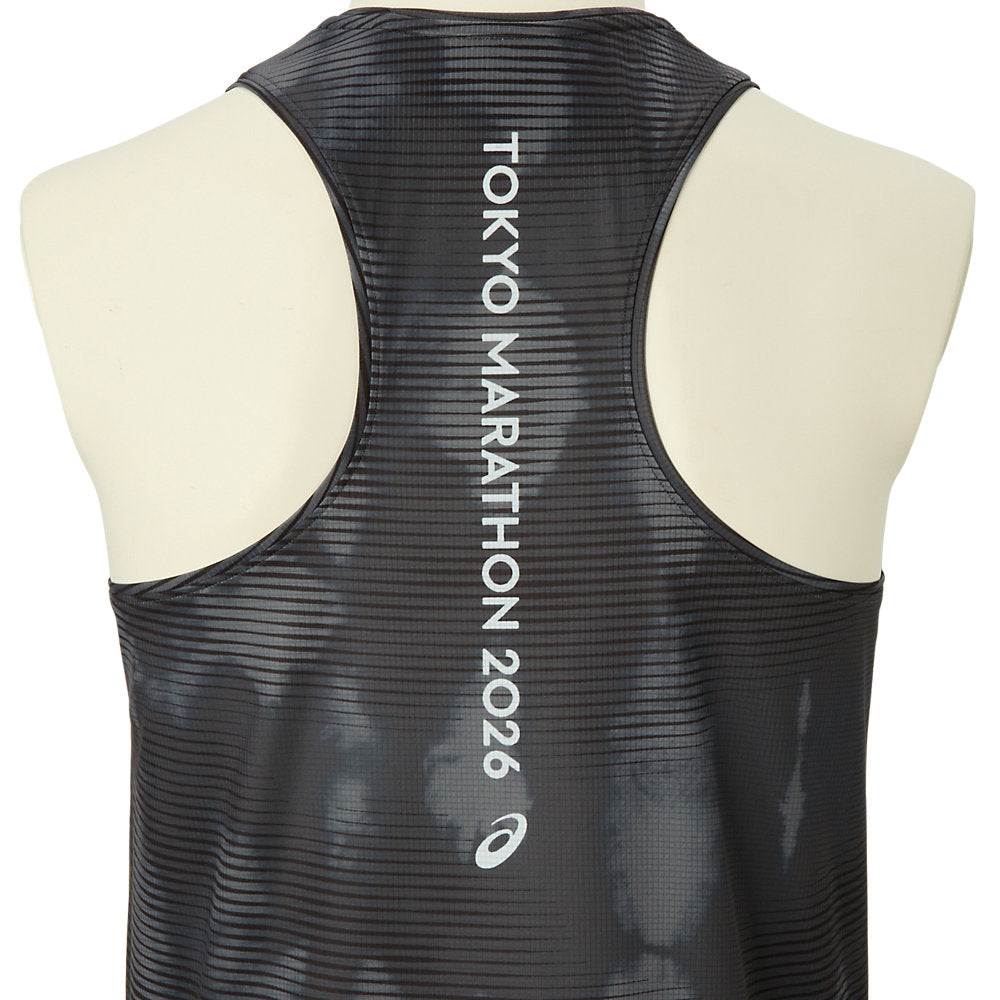 Tokyo Marathon 2026 LIMITED FADE SLEEVELESHORT SLEEVE TOP_PERFORMANCE BLACK