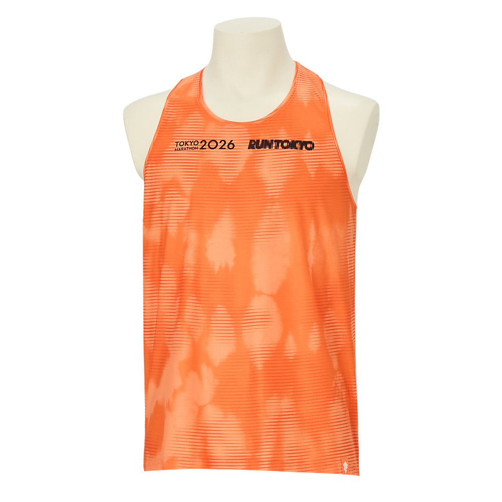 Tokyo Marathon 2026 LIMITED FADE SLEEVELESHORT SLEEVE TOP_SUN PEACH