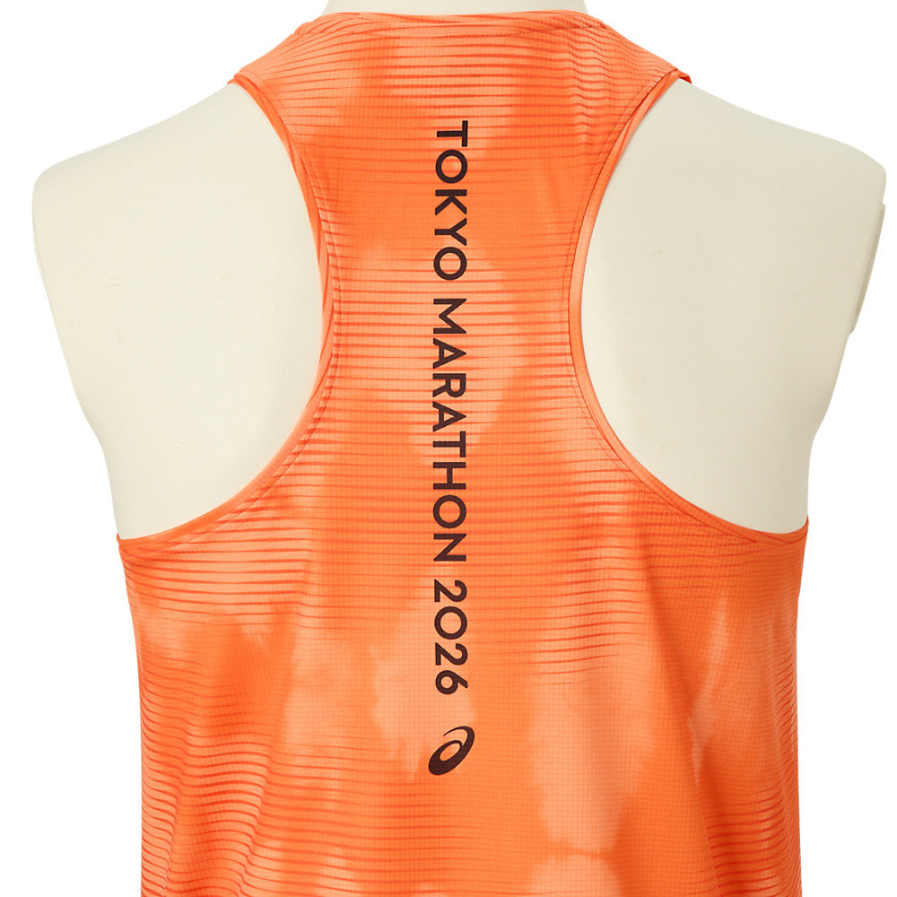 Tokyo Marathon 2026 LIMITED FADE SLEEVELESHORT SLEEVE TOP_SUN PEACH