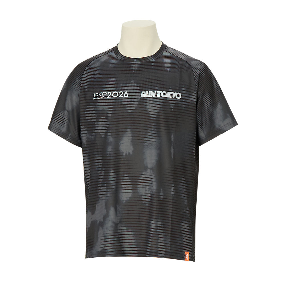 Tokyo Marathon 2026 LIMITED FADE SHORT SLEEVE TOP_PERFORMANCE BLACK