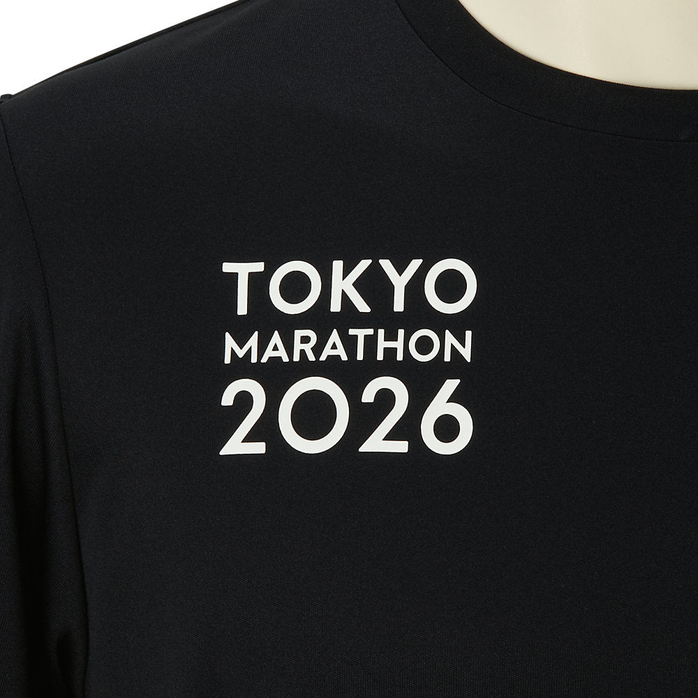 Tokyo Marathon 2026 LIMITED SHORT SLEEVE TOP 3_PERFORMANCE BLACK