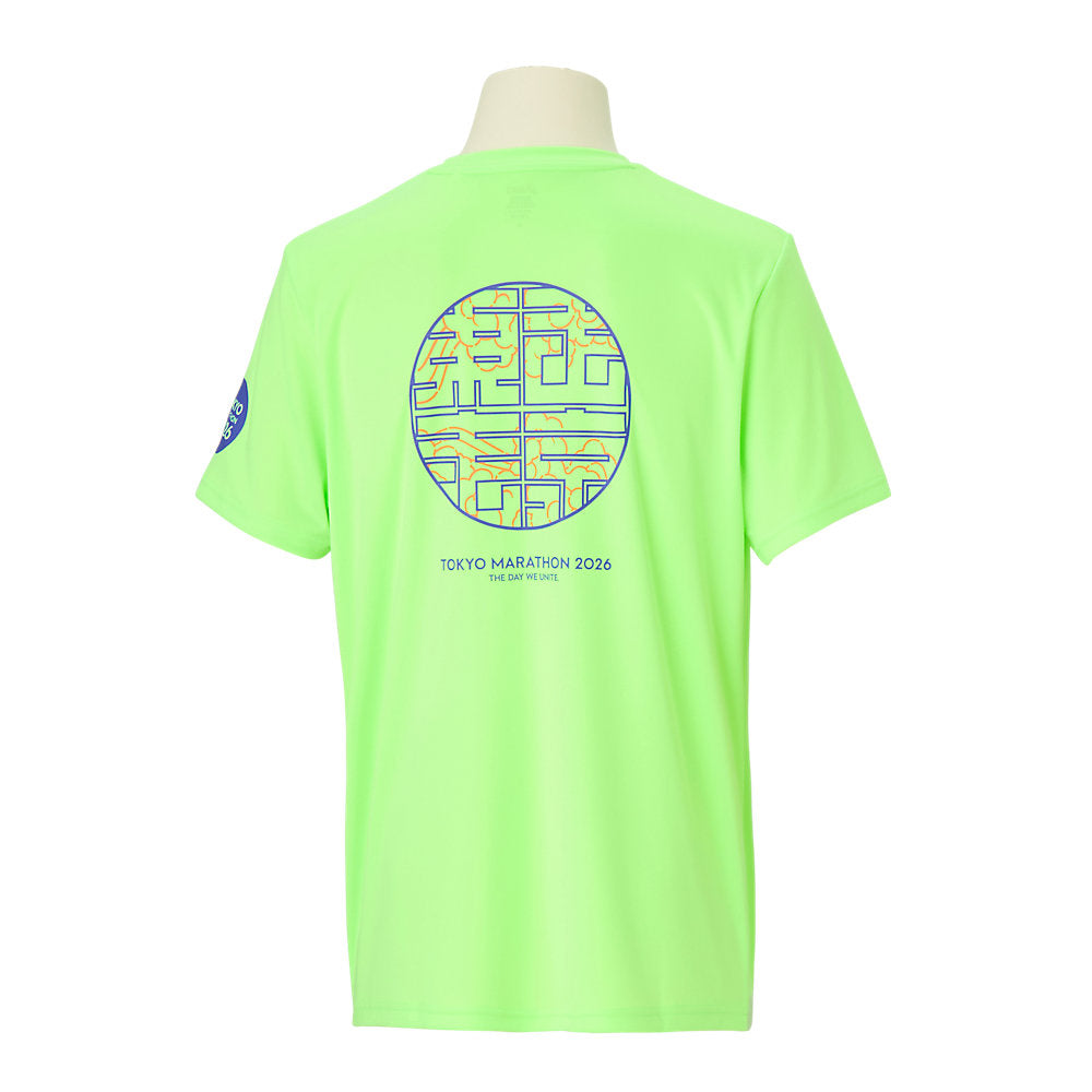 Tokyo Marathon 2026 LIMITED SHORT SLEEVE TOP 3_ILLUMINATE GREEN