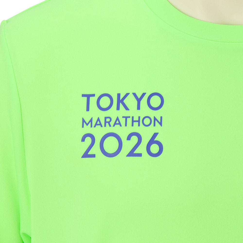 Tokyo Marathon 2026 LIMITED SHORT SLEEVE TOP 3_ILLUMINATE GREEN