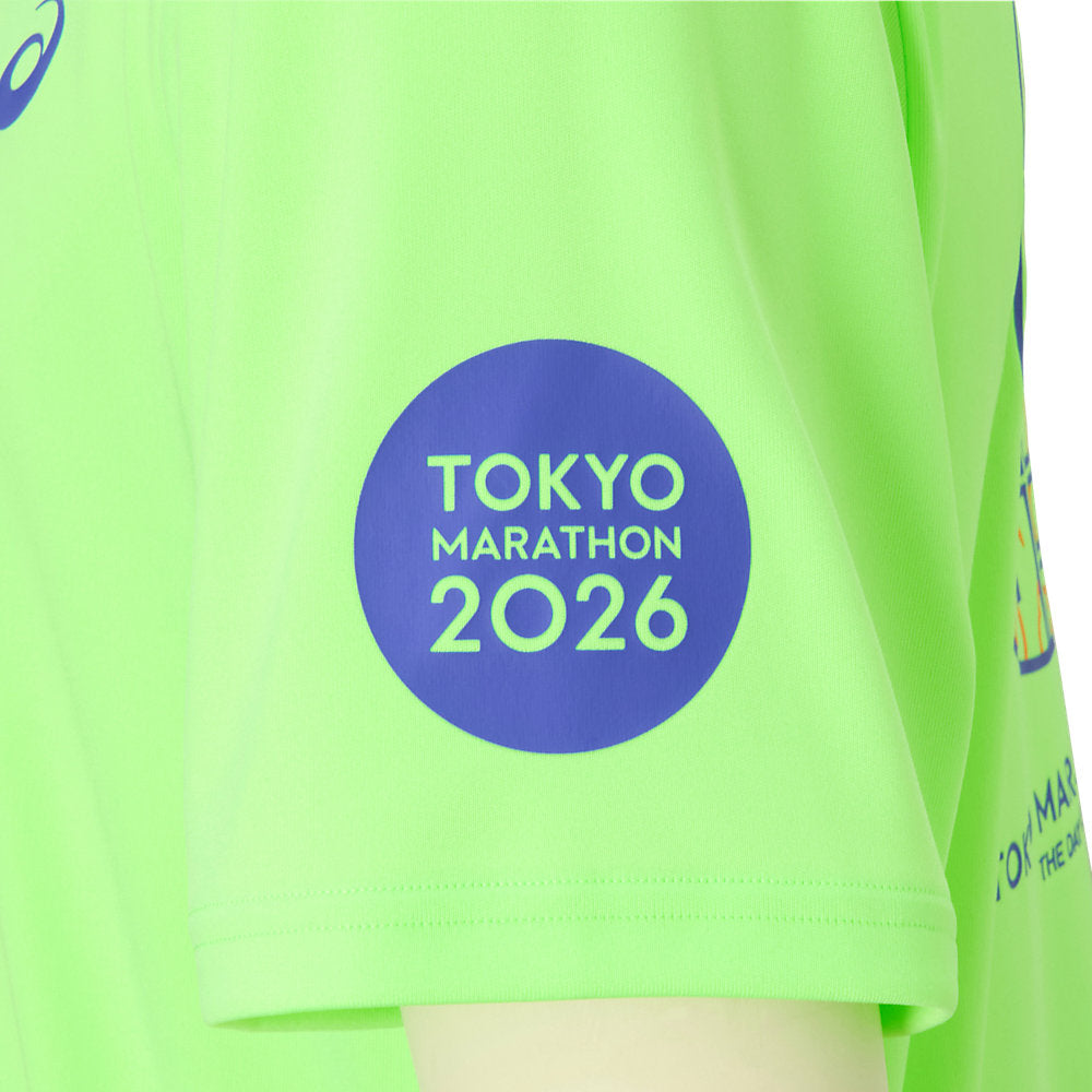 Tokyo Marathon 2026 LIMITED SHORT SLEEVE TOP 3_ILLUMINATE GREEN