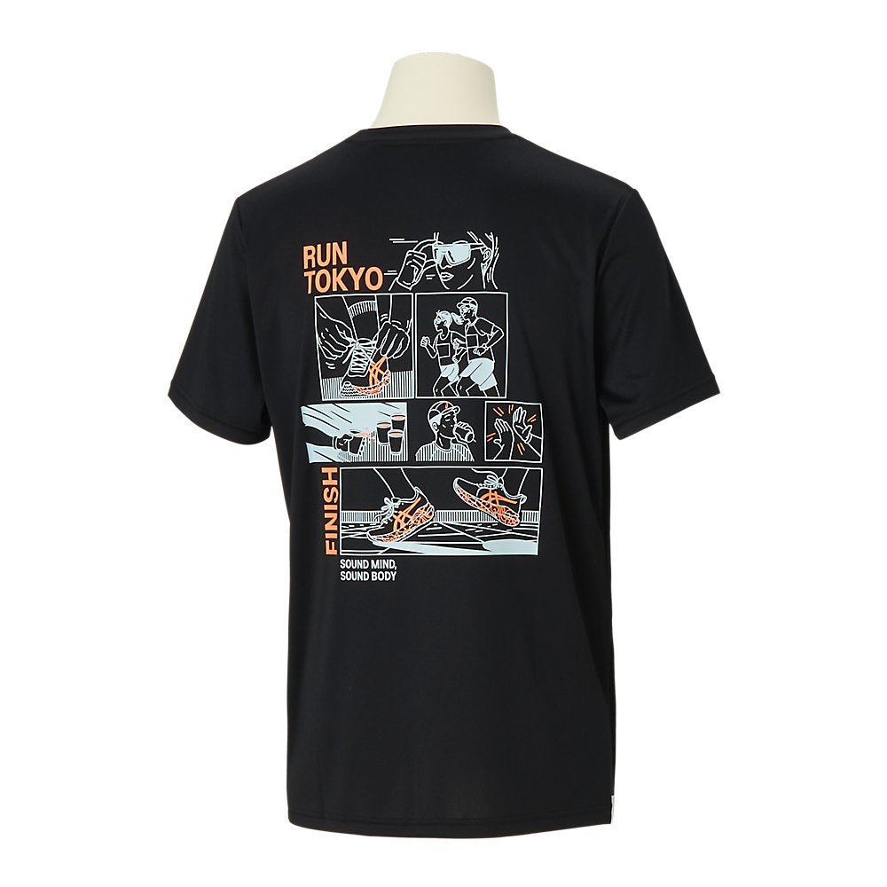 Tokyo Marathon 2026 LIMITED SHORT SLEEVE TOP 4_PERFORMANCE BLACK
