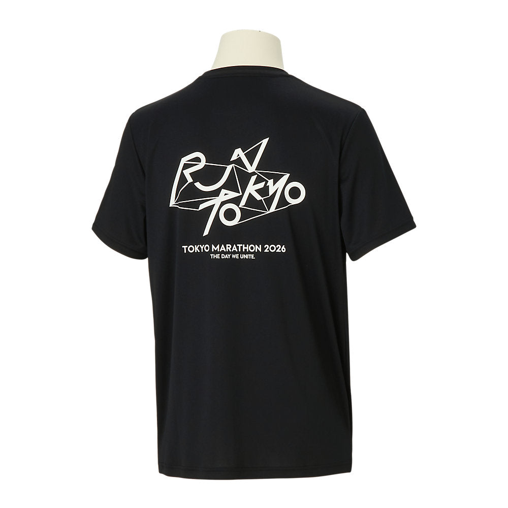 Tokyo Marathon 2026 LIMITED SHORT SLEEVE TOP 5_PERFORMANCE BLACK