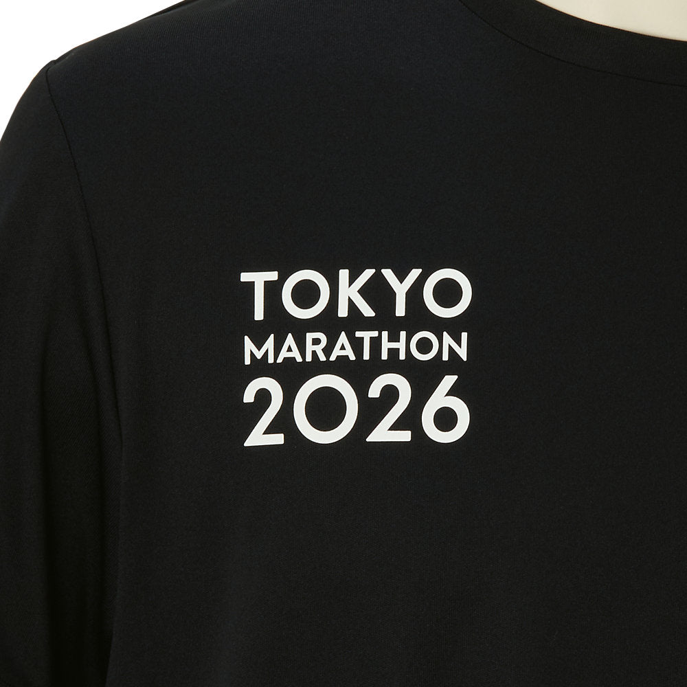 Tokyo Marathon 2026 LIMITED SHORT SLEEVE TOP 5_PERFORMANCE BLACK