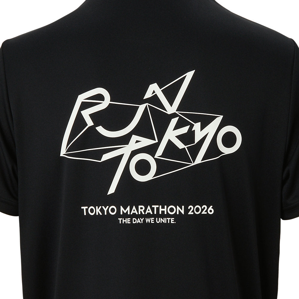 Tokyo Marathon 2026 LIMITED SHORT SLEEVE TOP 5_PERFORMANCE BLACK