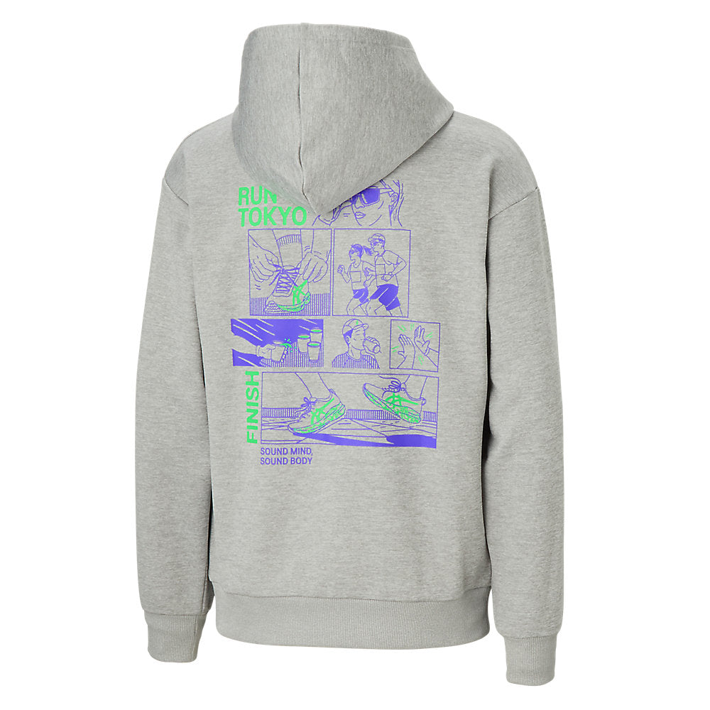Tokyo Marathon 2026 LIMITED SWEAT HOODIE_PIEDMONT GREY HEATHER