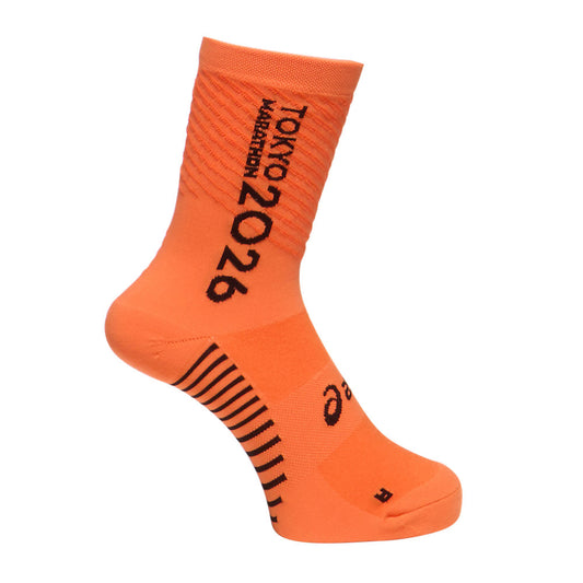 Tokyo Marathon 2026 LIMITED FADE CREW SOCKS_SUN PEACH